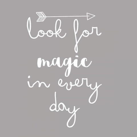 Look For Magic Black Modern Wood Framed Art Print with Double Matting by Matic,Jelena