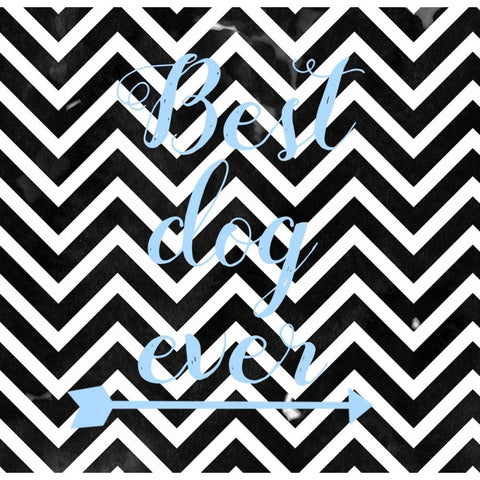 Best Dog Ever Gold Ornate Wood Framed Art Print with Double Matting by Matic,Jelena