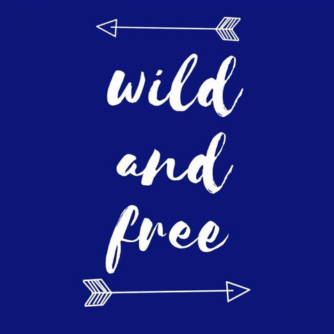 Wild and Free Black Modern Wood Framed Art Print by Matic,Jelena