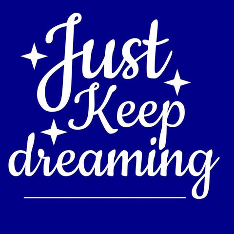 Keep Dreaming Black Modern Wood Framed Art Print with Double Matting by Matic,Jelena