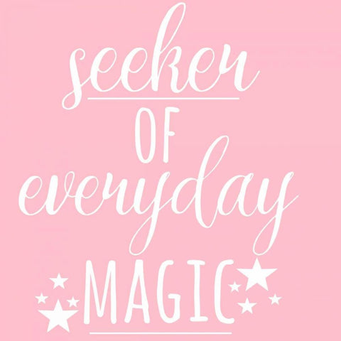 Seeker Of Magic White Modern Wood Framed Art Print with Double Matting by Matic,Jelena