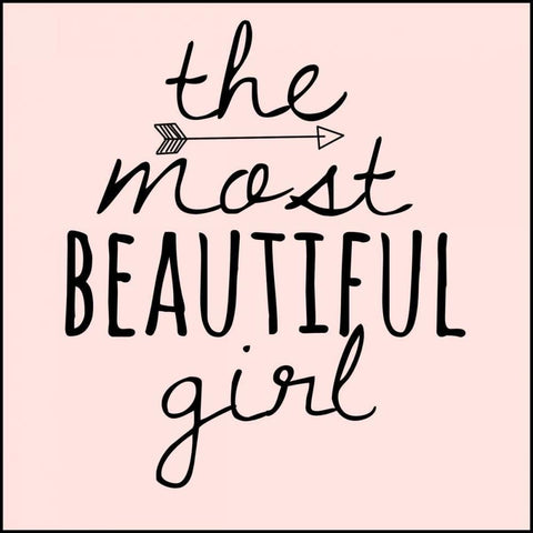 Beautiful Girl Black Modern Wood Framed Art Print by Matic,Jelena