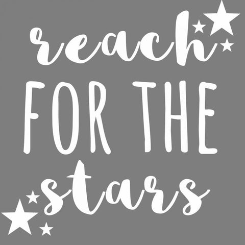 Reach Stars Black Modern Wood Framed Art Print by Matic,Jelena