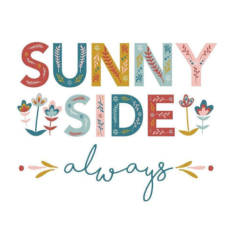 SunnySideAlways_8x10_JenniferMcCully Gold Ornate Wood Framed Art Print with Double Matting by McCully, Jennifer