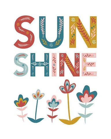 Sunshine_8x10_JenniferMcCully White Modern Wood Framed Art Print with Double Matting by McCully, Jennifer