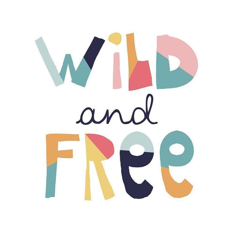 Wild Free Muted Black Modern Wood Framed Art Print with Double Matting by McCully, Jennifer