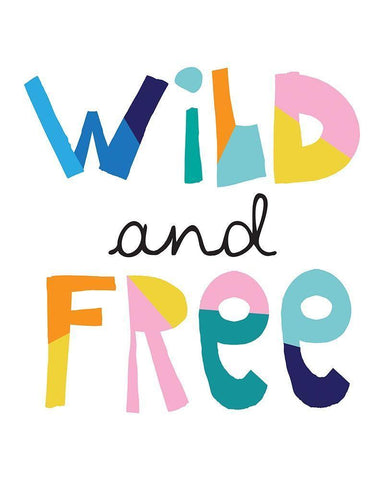 Wild Free Bright White Modern Wood Framed Art Print with Double Matting by McCully, Jennifer