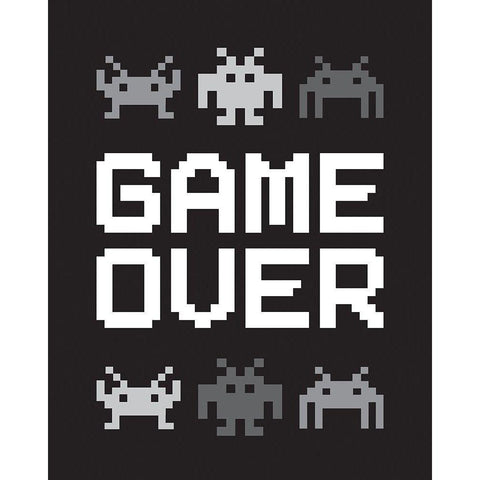 Game Over 3 Gold Ornate Wood Framed Art Print with Double Matting by McCully, Jennifer