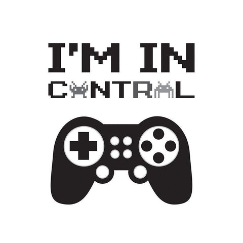 Im In Control 2 White Modern Wood Framed Art Print by McCully, Jennifer