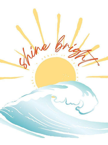 Shine Bright Black Ornate Wood Framed Art Print with Double Matting by McCully, Jennifer