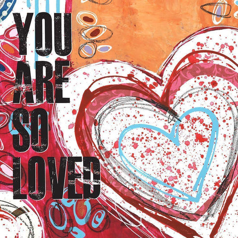 You Are So Loved Gold Ornate Wood Framed Art Print with Double Matting by McCully, Jennifer