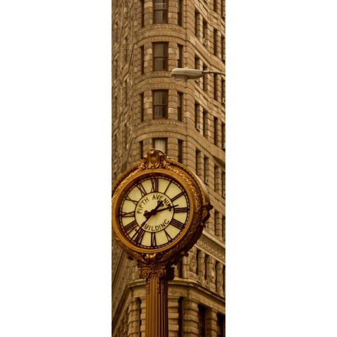 Flatiron Building White Modern Wood Framed Art Print by Pica, Jeff