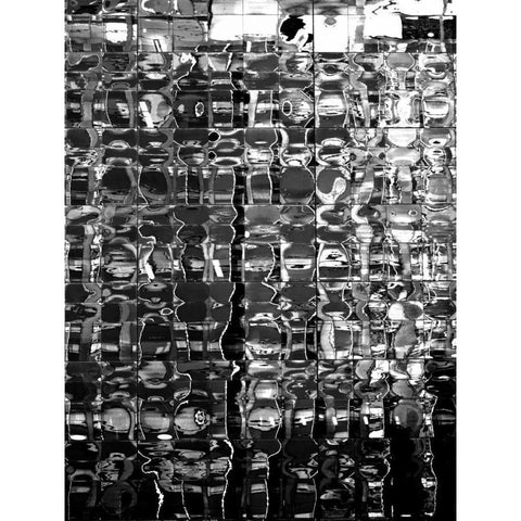 Reflectional Industry E Black Modern Wood Framed Art Print with Double Matting by Pica, Jeff