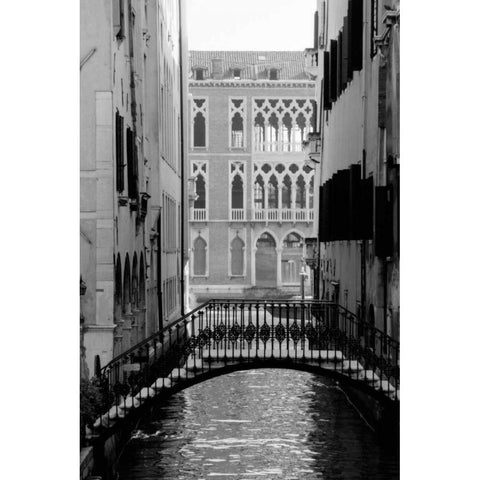 Cinque calli di Venezia 1 Black Modern Wood Framed Art Print with Double Matting by Grey, Jace