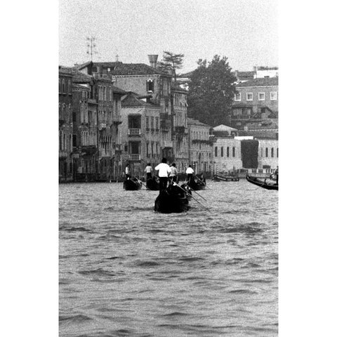 Venice Canal White Modern Wood Framed Art Print by Grey, Jace