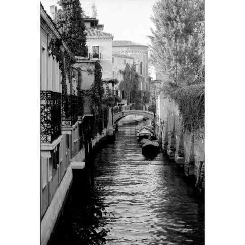 Cinque calli di Venezia 5 Black Modern Wood Framed Art Print with Double Matting by Grey, Jace