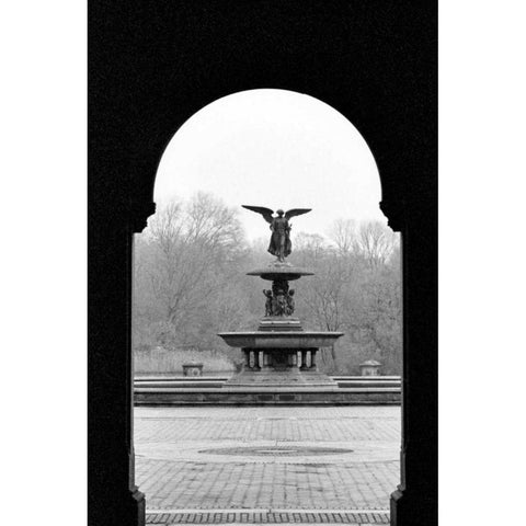 Central Park Diptych A Gold Ornate Wood Framed Art Print with Double Matting by Grey, Jace