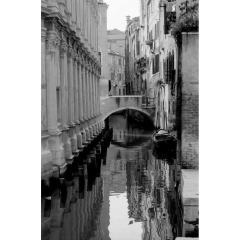 Cinque calli di Venezia 2 Black Modern Wood Framed Art Print with Double Matting by Grey, Jace