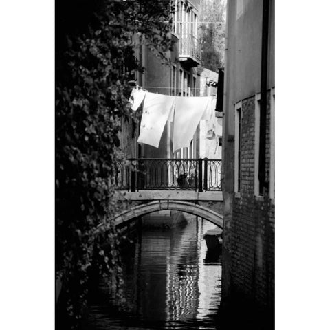 Cinque calli di Venezia 4 E Black Modern Wood Framed Art Print by Grey, Jace