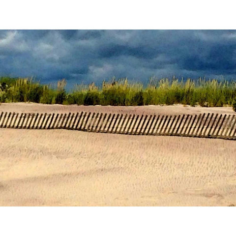 Beach 1056 White Modern Wood Framed Art Print by Pica, Jeff