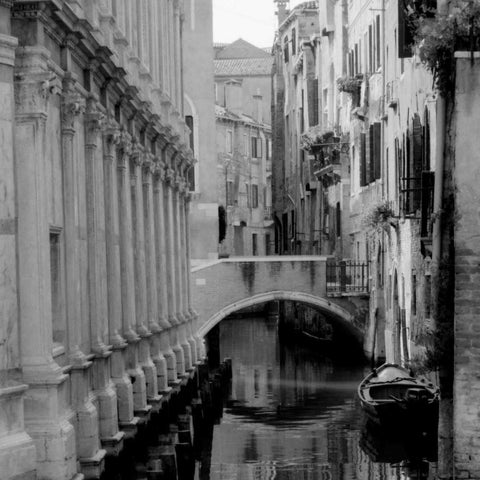 Cinque calli di Venezia 2 White Modern Wood Framed Art Print by Grey, Jace