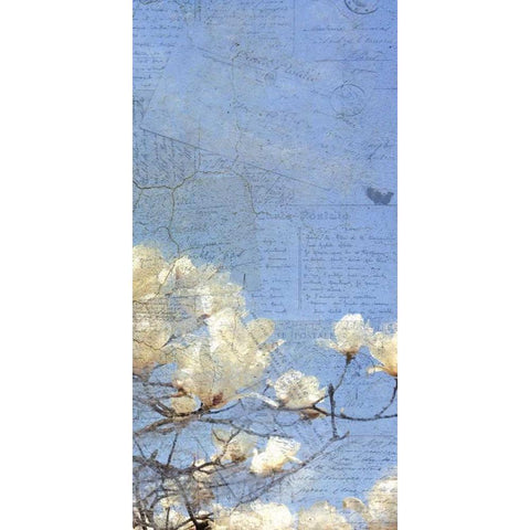 Magnolia Panel 3 White Modern Wood Framed Art Print by Allen, Kimberly