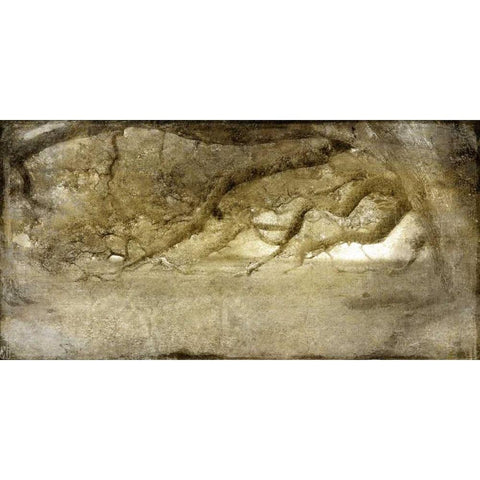 Evergreen Dawn White Modern Wood Framed Art Print by Allen, Kimberly