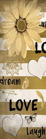 Dream Love 2 Black Ornate Wood Framed Art Print with Double Matting by Allen, Kimberly