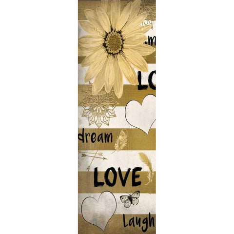 Dream Love 2 Black Modern Wood Framed Art Print with Double Matting by Allen, Kimberly