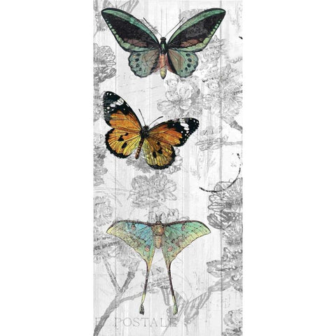 Butterflies Are Free 1 Black Modern Wood Framed Art Print by Allen, Kimberly