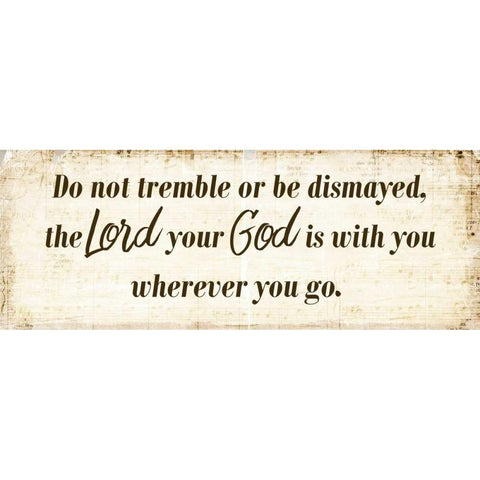 Do Not Tremble Black Modern Wood Framed Art Print with Double Matting by Allen, Kimberly