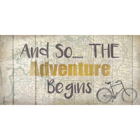 Adventure Awaits 3 White Modern Wood Framed Art Print by Allen, Kimberly