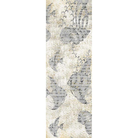 Sea Life White Modern Wood Framed Art Print by Allen, Kimberly