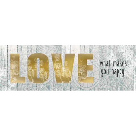 Love What Makes White Modern Wood Framed Art Print by Allen, Kimberly