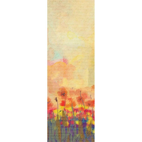 Poppies B Black Modern Wood Framed Art Print by Allen, Kimberly