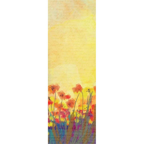 Poppies C Gold Ornate Wood Framed Art Print with Double Matting by Allen, Kimberly