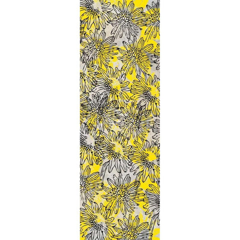 Yellow Sketch Black Modern Wood Framed Art Print by Allen, Kimberly
