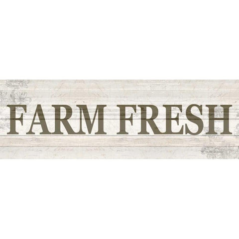 Floral Farm Fresh White Modern Wood Framed Art Print by Allen, Kimberly