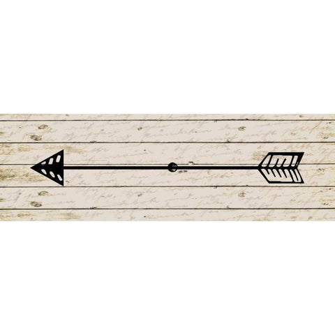 Arrow 1 Black Modern Wood Framed Art Print with Double Matting by Allen, Kimberly