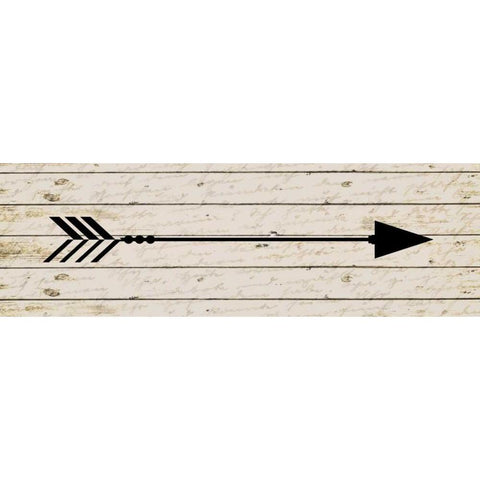 Arrow 2 Black Modern Wood Framed Art Print by Allen, Kimberly