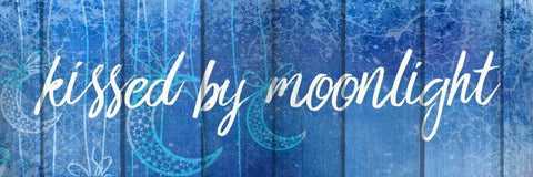 Kissed By Moonlight White Modern Wood Framed Art Print with Double Matting by Allen, Kimberly