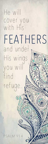 He Will B White Modern Wood Framed Art Print with Double Matting by Allen, Kimberly