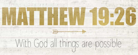 Matthew 19 White Modern Wood Framed Art Print with Double Matting by Allen, Kimberly