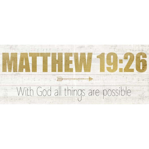 Matthew 19 Black Modern Wood Framed Art Print with Double Matting by Allen, Kimberly