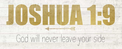 Joshua 1 White Modern Wood Framed Art Print with Double Matting by Allen, Kimberly