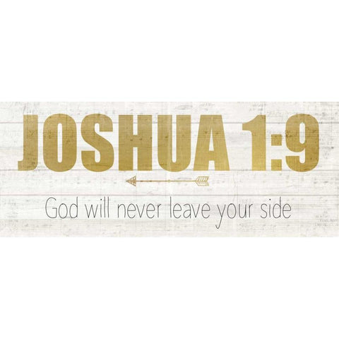 Joshua 1 White Modern Wood Framed Art Print by Allen, Kimberly