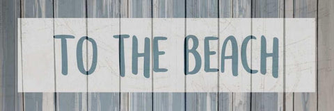 To the Beach Black Ornate Wood Framed Art Print with Double Matting by Allen, Kimberly