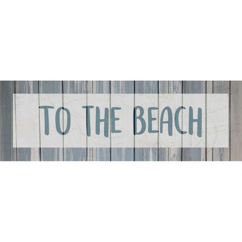To the Beach Black Modern Wood Framed Art Print by Allen, Kimberly