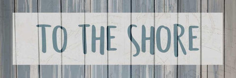 To the Shore White Modern Wood Framed Art Print with Double Matting by Allen, Kimberly