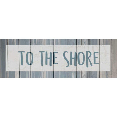 To the Shore White Modern Wood Framed Art Print by Allen, Kimberly